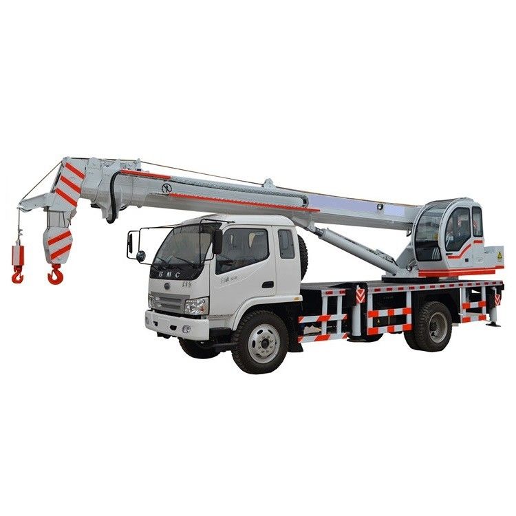 High Capacity 12 Ton Mobile Truck Crane With Drilling Rig And Grab Bucket WEICHAI Engine