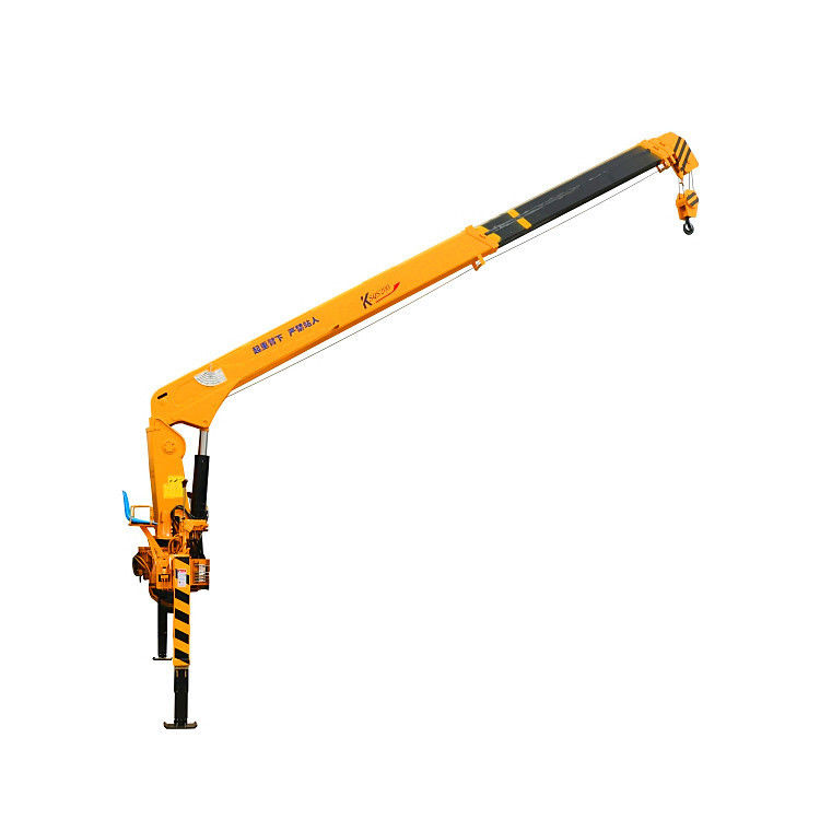 6.3 Ton Straight Boom Crane Truck 360 Degree Rotation With High Loading Capacity