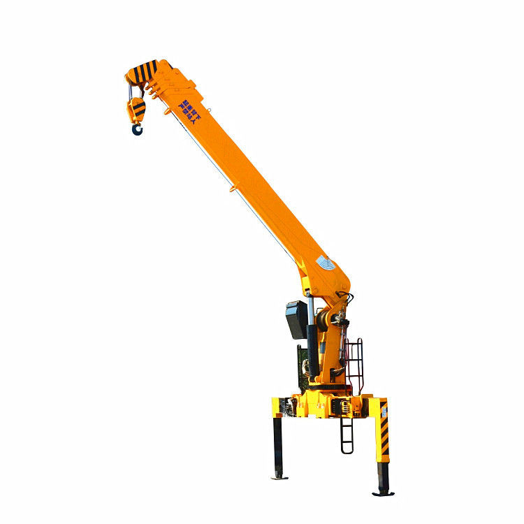 6.3 Ton Straight Boom Crane Truck 360 Degree Rotation With High Loading Capacity