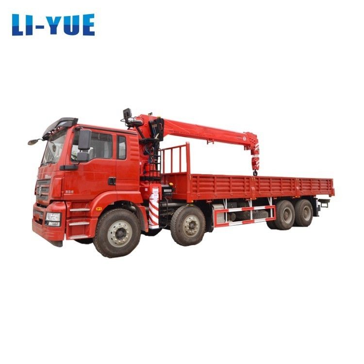 HBQZ Dongfeng Straight Arm 8*4 Chassis 16 Ton Mobile Truck Crane For Pick Up