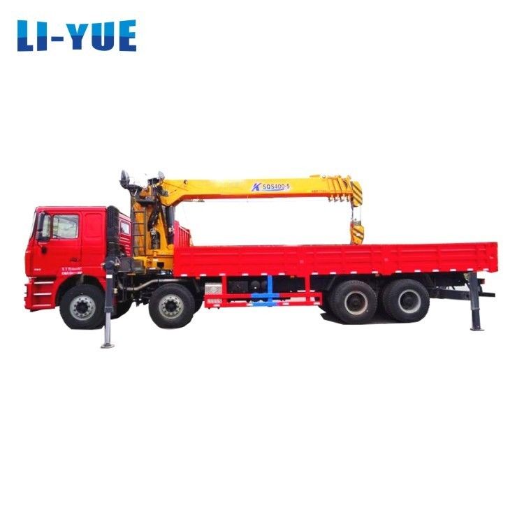 HBQZ Dongfeng Straight Arm 8*4 Chassis 16 Ton Mobile Truck Crane For Pick Up
