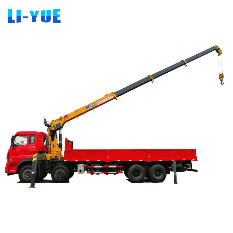 HBQZ Dongfeng Straight Arm 8*4 Chassis 16 Ton Mobile Truck Crane For Pick Up