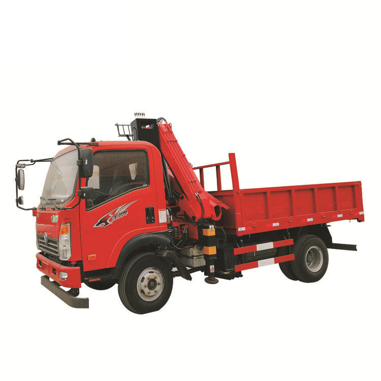 Knuckle Boom Truck Crane 5 Ton Forestry Tractor Lift Arm Crane With Auger Drill