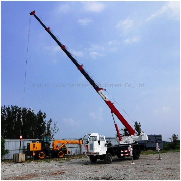 4x2 Crane 6/8/10/12 Tons Hydraulic Boom Mobile Truck Crane with Homemade Chassis