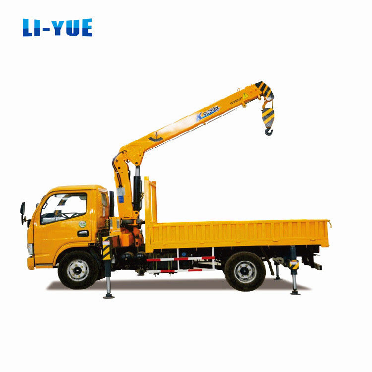 High Operating Efficiency Mini 4 Ton Hydraulic Stiff Boom Lorry Crane for Performance