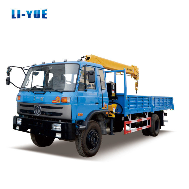 Max. Lifting Height 11.5m Shacman Chassis 5 Ton Straight Boom Crane Perfectly Meets Customer Requirements