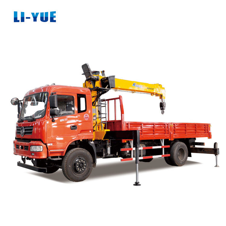 8 Ton Stiff Boom Lorry Crane With MOOG Hydraulic Cylinder And Changjiang Pump