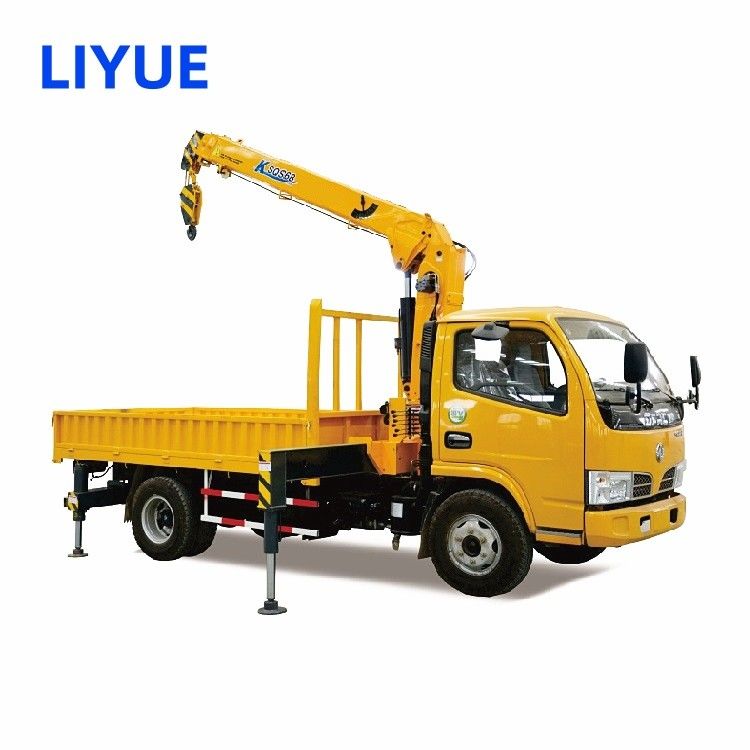 3 Ton Mini Truck Mounted Crane With 4 Section Truck Mounted Telescopic Boom Crane