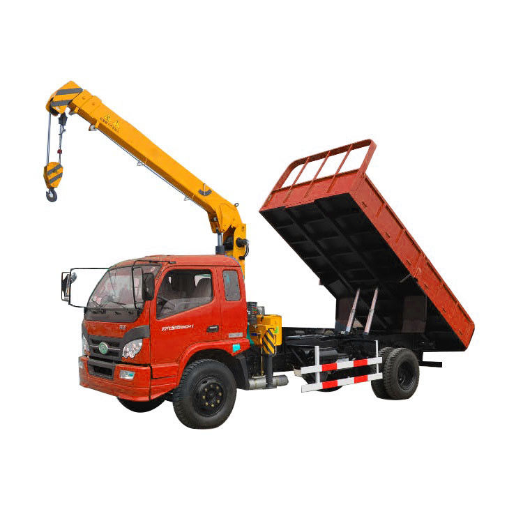 Lifting Machinery Mini 5 Ton Hydraulic Stiff Boom Mobile Lorry Crane With High Performance