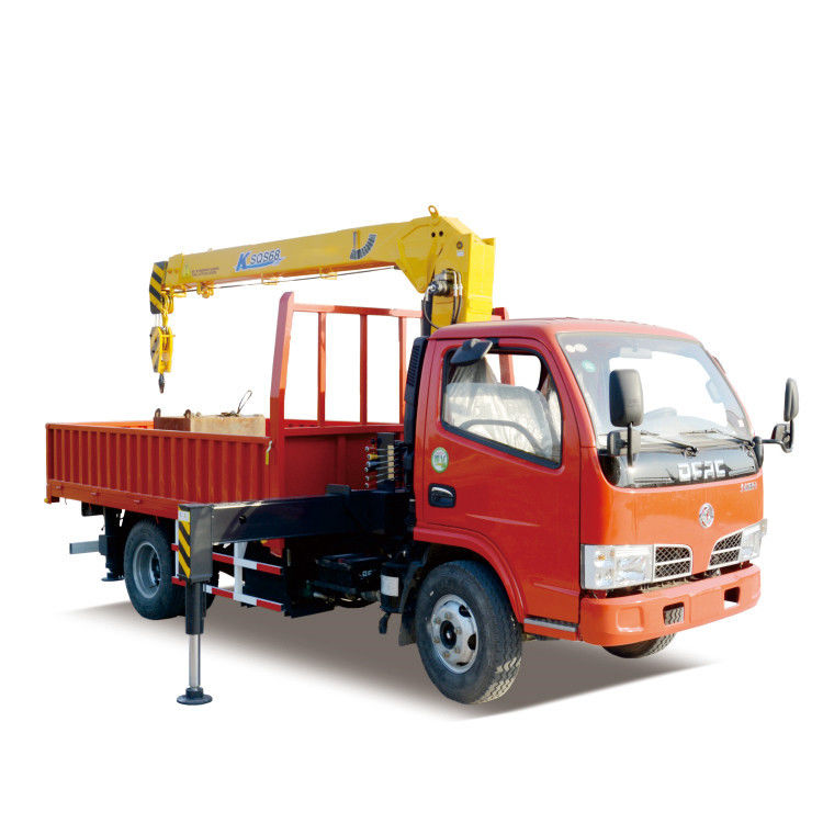 Straight Arm Truck Mounted Crane 5 Ton With 10 M Arm Telescopic Boom Truck Mounted Crane