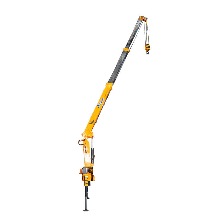 12 Ton Hydraulic Truck Crane With 4 Boom Sections And Fully Extended Outrigger Span