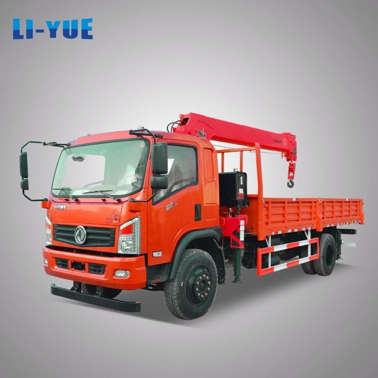 Hydraulic Crane 6.3 Ton Truck Mounted Crane Straight Telescopic Arm Boom Lorry Crane