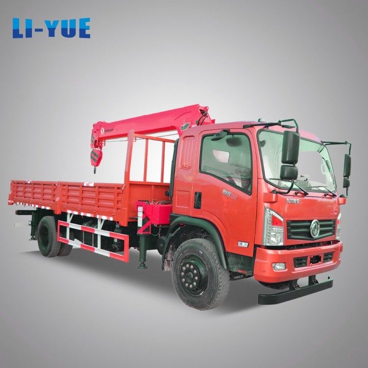 Hydraulic Crane 6.3 Ton Truck Mounted Crane Straight Telescopic Arm Boom Lorry Crane