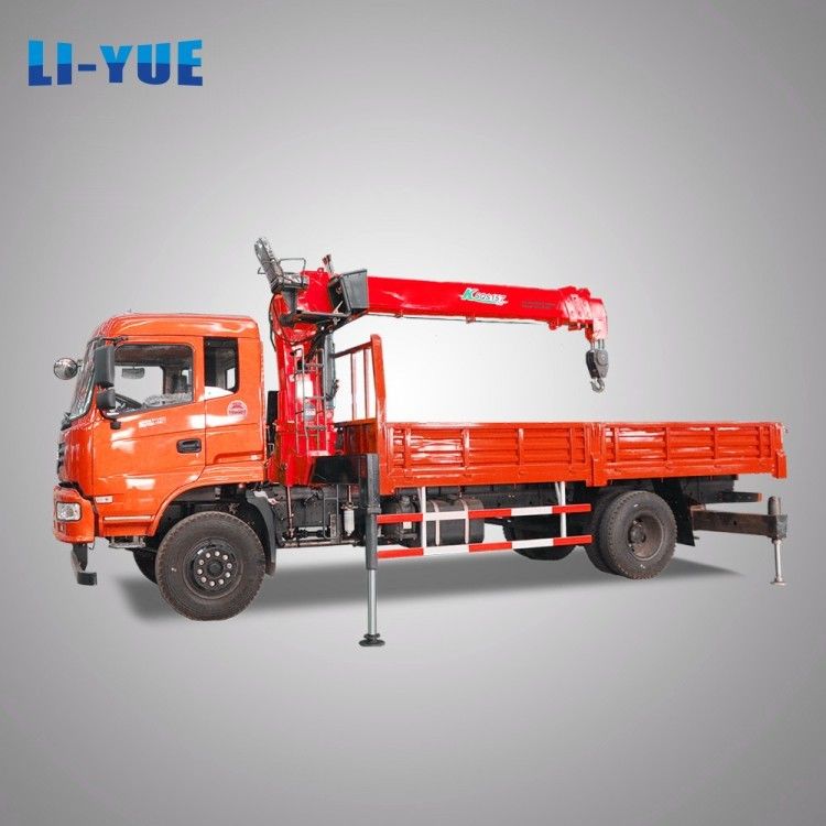 Hydraulic Crane 6.3 Ton Truck Mounted Crane Straight Telescopic Arm Boom Lorry Crane