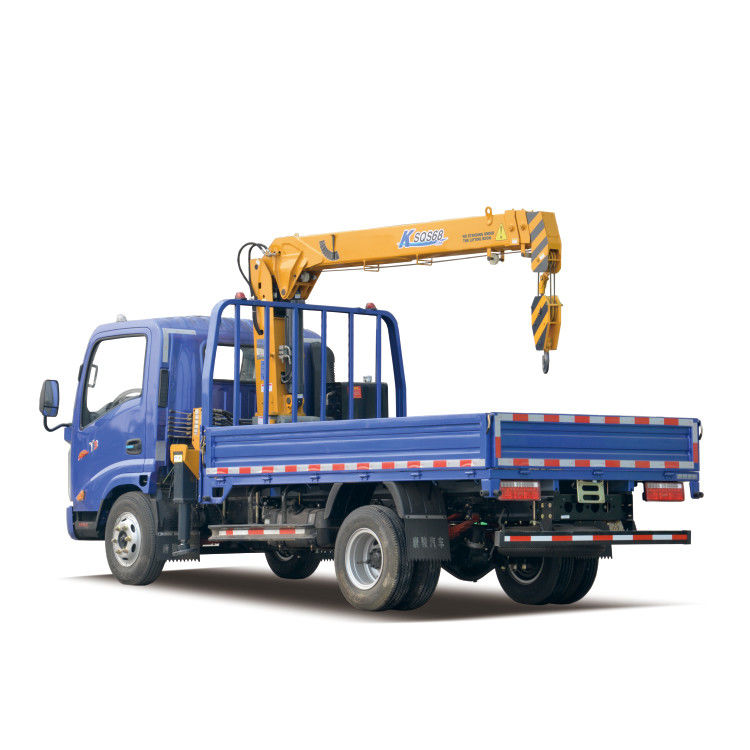 Hydraulic Crane 6.3 Ton Truck Mounted Crane Straight Arm Boom Crane With High Performance