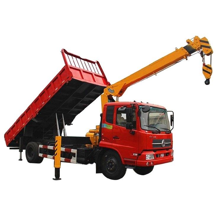 Factory Direct Sales 8 Tons Telescopic 5-Segment Arm Crane Truck Knuckle Boom Truck Mounted Crane
