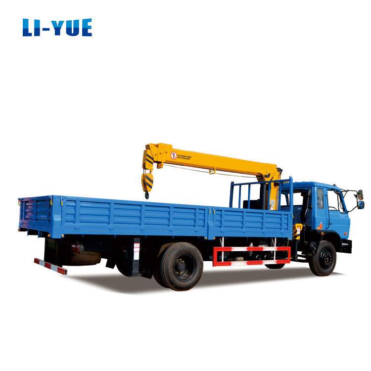 4x2 Dongfeng 6.3 Ton Truck Mounted Crane 170HP Engine Lorry Middle Truck with Left Hand Driving 