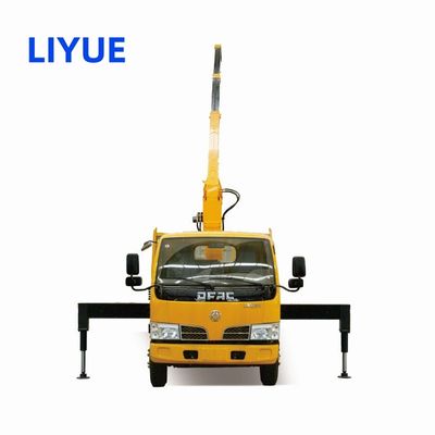 3 Ton Mini Truck Mounted Crane With 4 Section Truck Mounted Telescopic Boom Crane