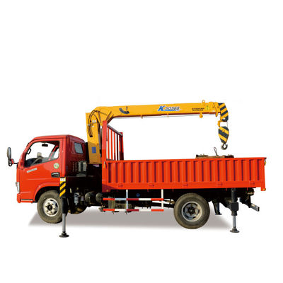 Lorry Crane 4 Tons Mobile Cranes Lifting Telescopic Boom Truck Mounted Crane